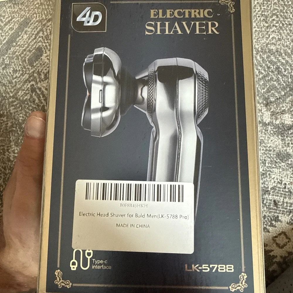 4D LK-5788 5-Head Electric Rotary Shaver USB-C Rechargeable Wet/Dry LCD